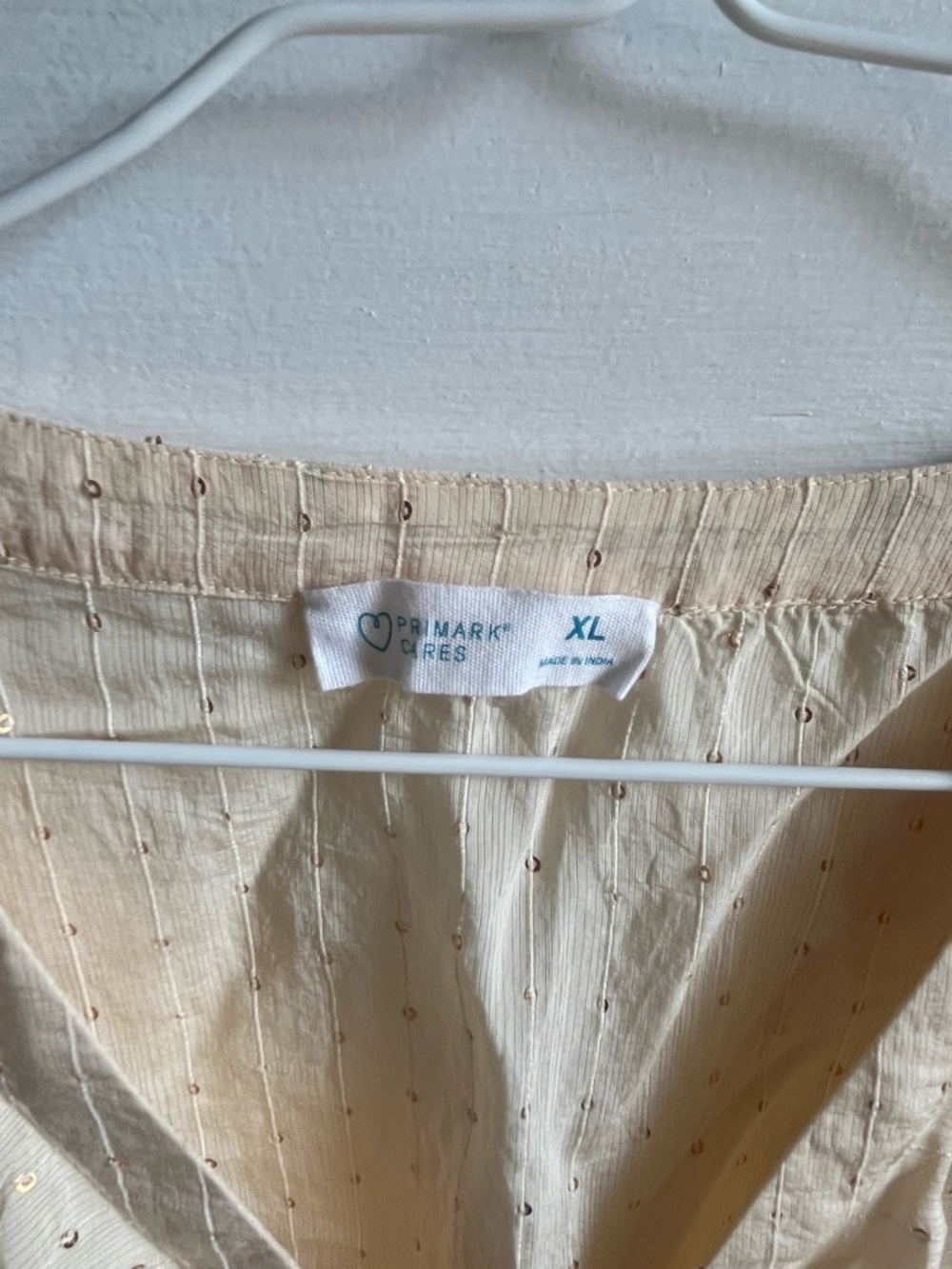 Primark Cream Ruffle V-Neck Blouse - Picture 2 of 4